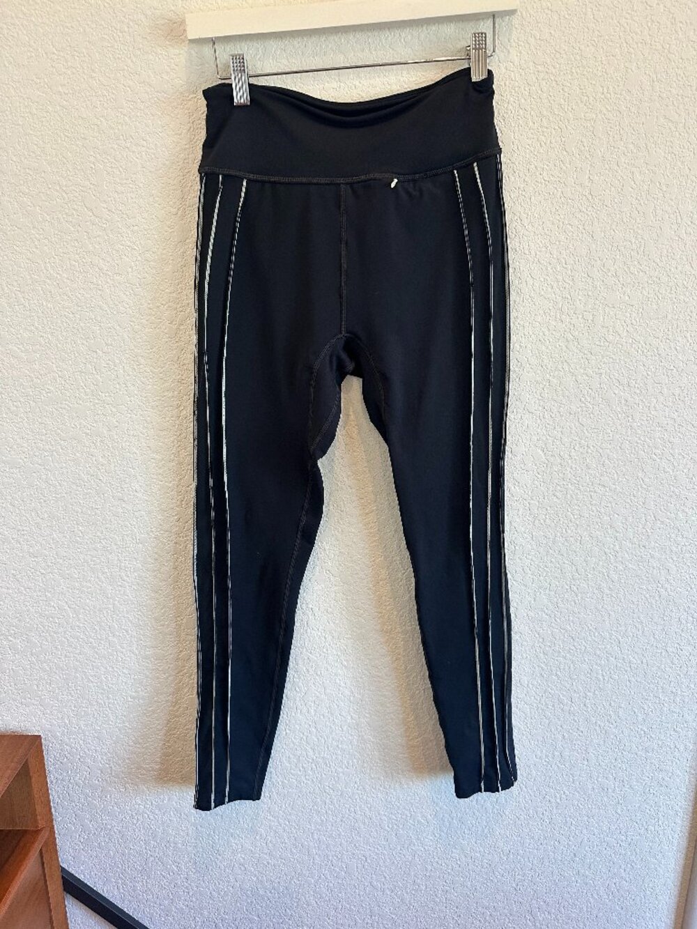 FP Movement, Leggings, Black with White Stripes, Small